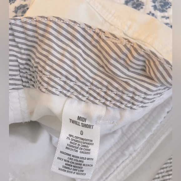Aeropostale white midi twill shorts size 0 - Picture 5 of 6